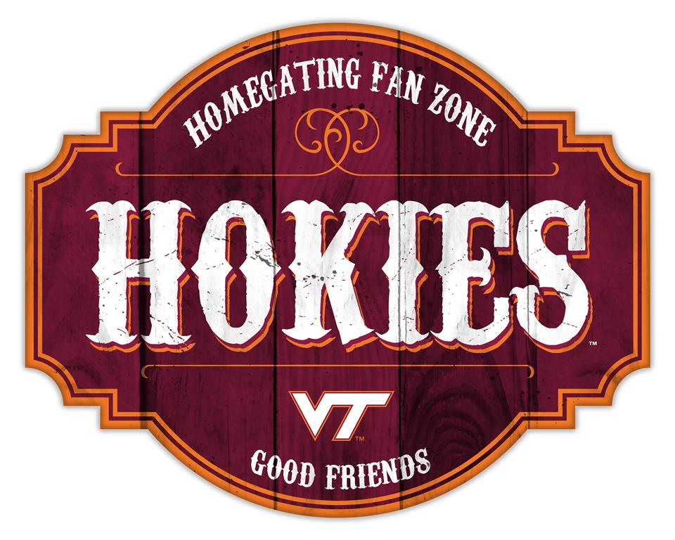 Virginia Tech Hokies Homegating Wood Tavern Sign - 12