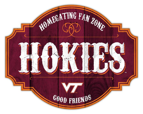 Virginia Tech Hokies Homegating Wood Tavern Sign - 24