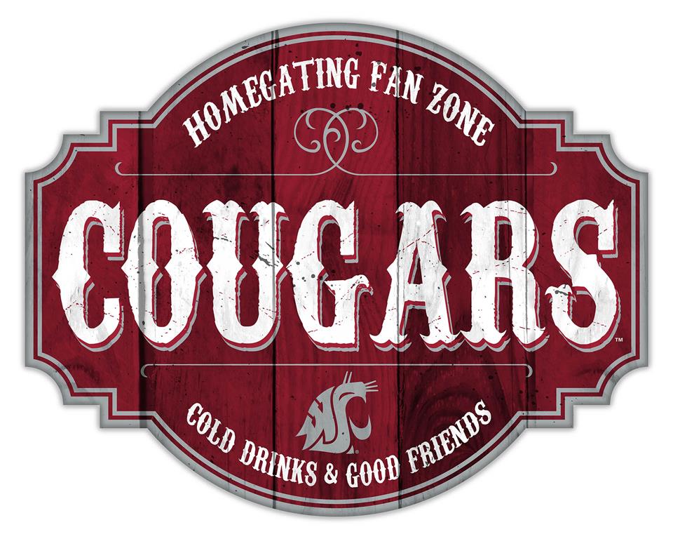 Washington State Cougars Homegating Wood Tavern Sign - 12