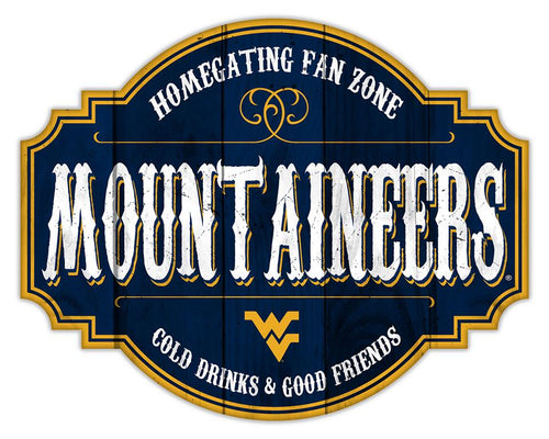 West Virginia Mountaineers Homegating Wood Tavern Sign - 12