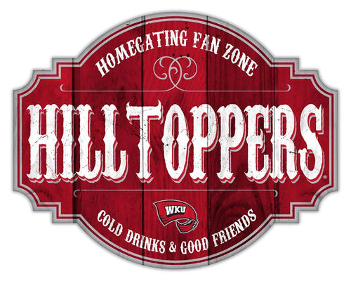 Western Kentucky Hilltoppers Homegating Wood Tavern Sign - 24