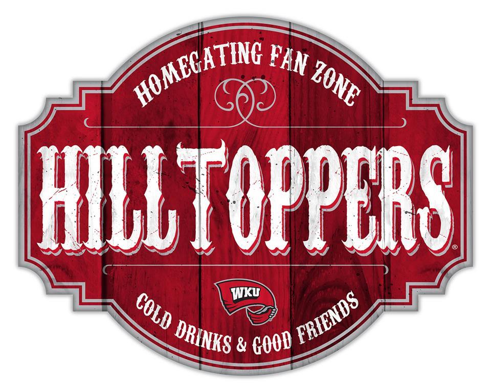 Western Kentucky Hilltoppers Homegating Wood Tavern Sign - 24