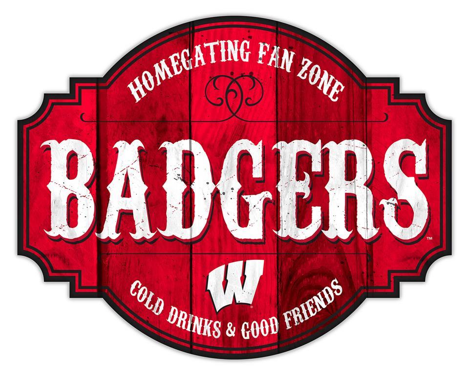 Wisconsin Badgers Homegating Wood Tavern Sign - 24
