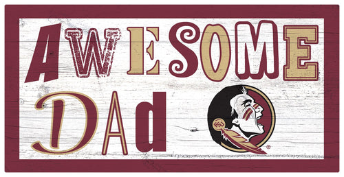 Florida State Seminoles Awesome Dad Wood Sign - 6