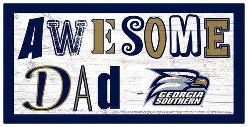 Georgia Southern Eagles Awesome Dad Wood Sign - 6