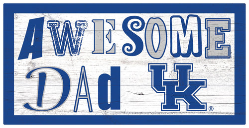 Kentucky Wildcats Awesome Dad Wood Sign - 6