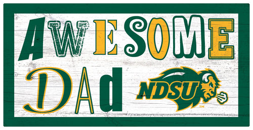 NDSU Bison Awesome Dad Wood Sign - 6