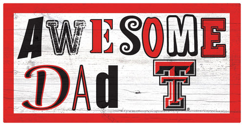 Texas Tech Red Raiders Awesome Dad Wood Sign - 6