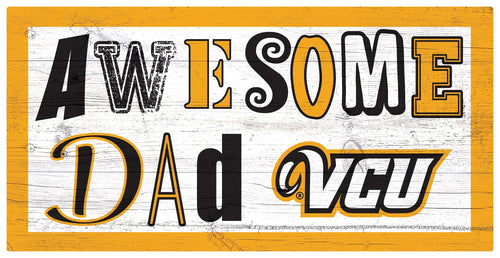 VCU Rams Awesome Dad Wood Sign - 6