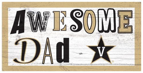 Vanderbilt Commodores Awesome Dad Wood Sign - 6