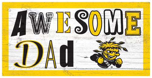 Wichita State Shockers Awesome Dad Wood Sign - 6