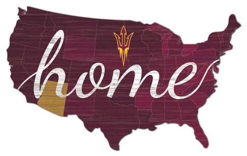 Arizona State Sun Devils  USA Shape Home Cutout