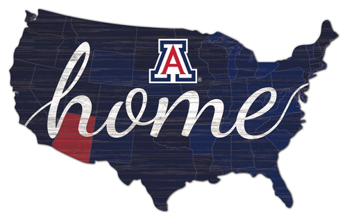 Arizona Wildcats USA Shape Home Cutout