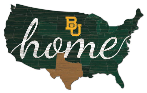 Baylor Bears  USA Shape Home Cutout