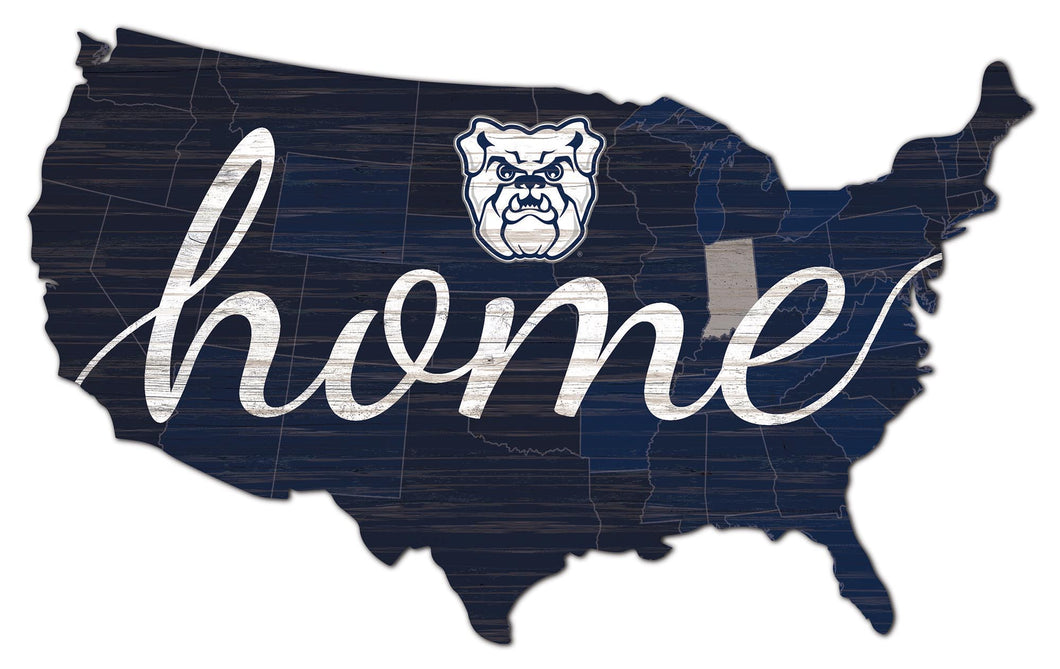 Butler Bulldogs USA Shape Home Cutout