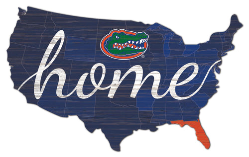 Florida Gators  USA Shape Home Cutout