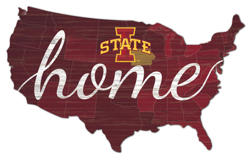 Iowa State Cyclones USA Shape Home Cutout