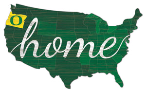 Oregon Ducks USA Shape Home Cutout
