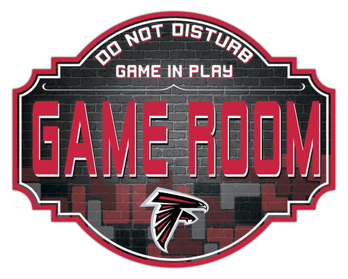 Atlanta Falcons Game Room Wood Tavern Sign -12