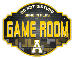 Appalachian State Mountaineers Game Room Wood Tavern Sign -12"