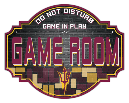 Arizona State Sun Devils Game Room Wood Tavern Sign -12