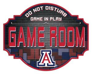 Arizona Wildcats Game Room Wood Tavern Sign -12"