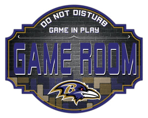 Baltimore Ravens Game Room Wood Tavern Sign -24"