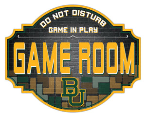 Baylor Bears Game Room Wood Tavern Sign -12"