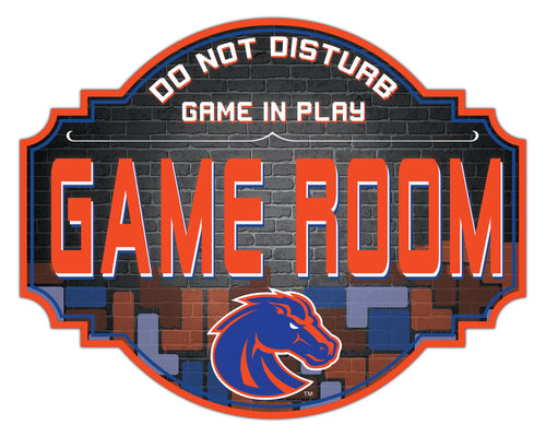 Boise State Broncos Game Room Wood Tavern Sign -12
