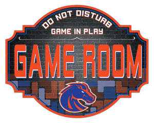 Boise State Broncos Game Room Wood Tavern Sign -12"