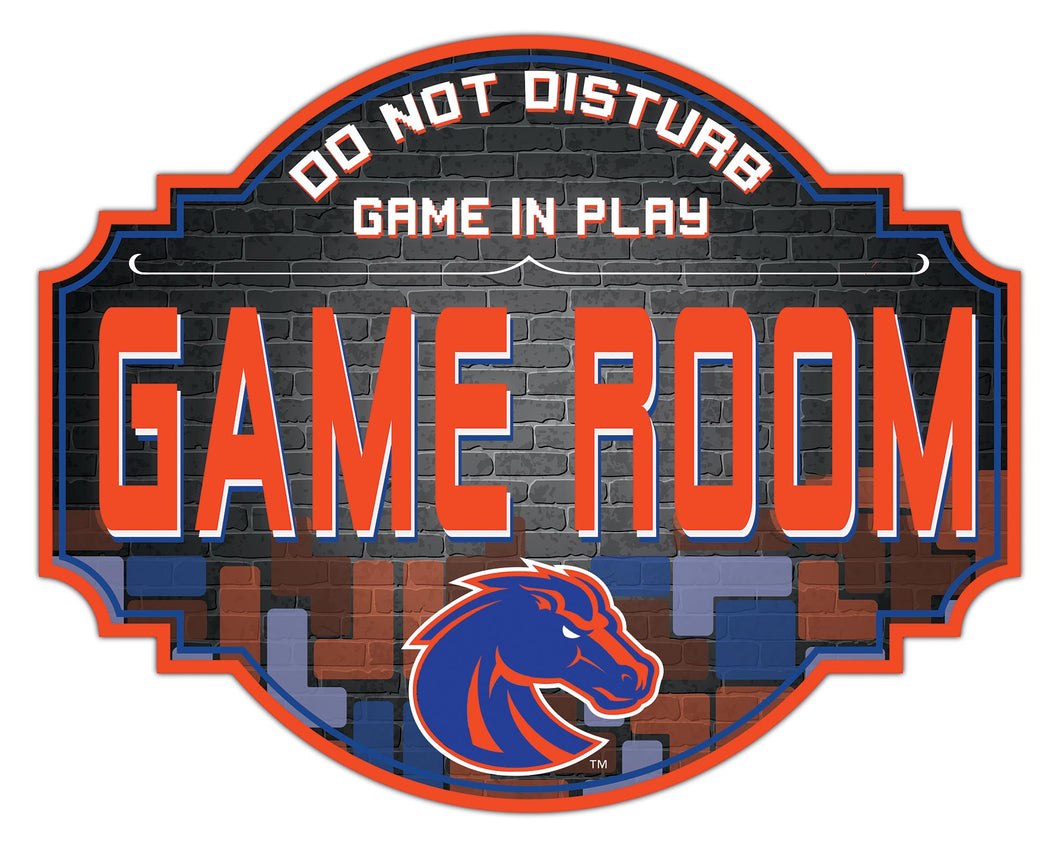 Boise State Broncos Game Room Wood Tavern Sign -12