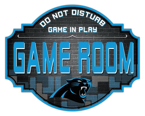 Carolina Panthers Game Room Wood Tavern Sign -24