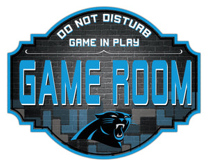 Carolina Panthers Game Room Wood Tavern Sign -24"