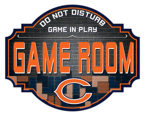 Chicago Bears Game Room Wood Tavern Sign -12"