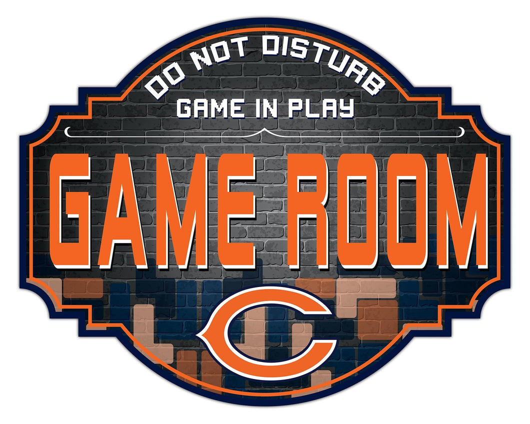 Chicago Bears Game Room Wood Tavern Sign -12