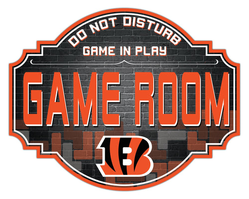 Cincinnati Bengals Game Room Wood Tavern Sign -24