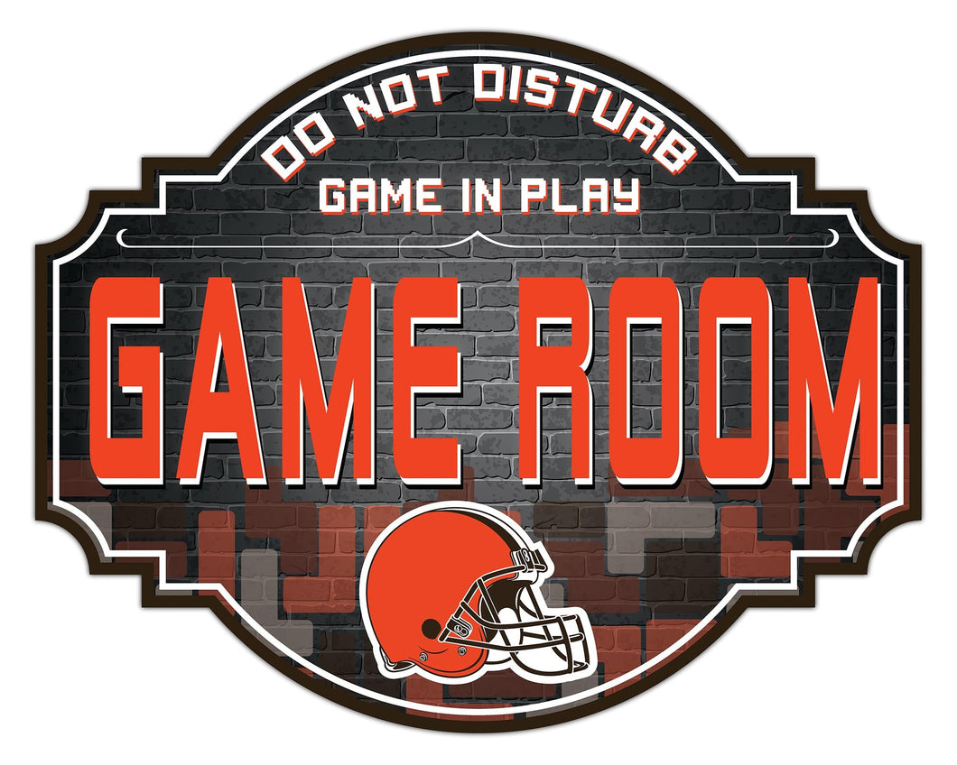 Cleveland Browns Game Room Wood Tavern Sign -12
