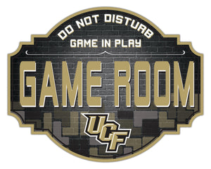 UCF Knights Game Room Wood Tavern Sign -12"