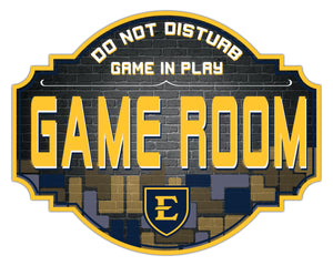 ETSU Buccaneers Game Room Wood Tavern Sign -12"