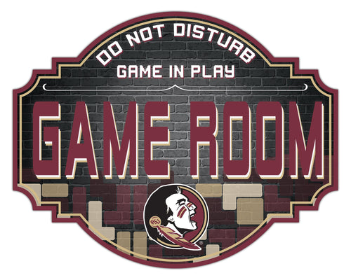 Florida State Seminoles Game Room Wood Tavern Sign -12