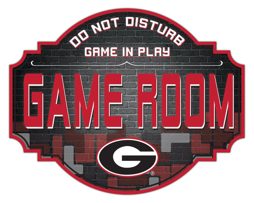 Georgia Bulldogs Game Room Wood Tavern Sign -12