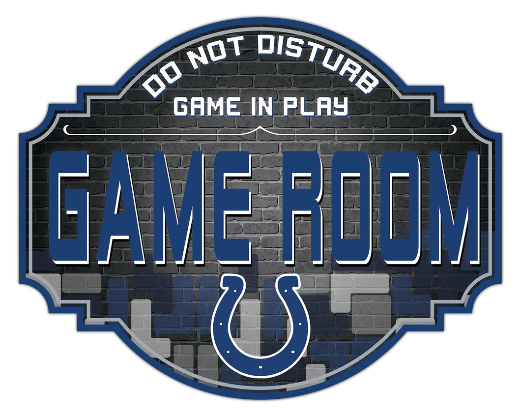 Indianapolis Colts Game Room Wood Tavern Sign -24