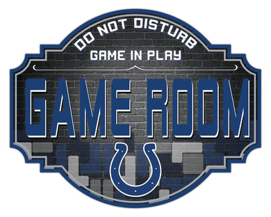 Indianapolis Colts Game Room Wood Tavern Sign -12