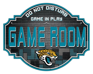 Jacksonville Jaguars Game Room Wood Tavern Sign -12"