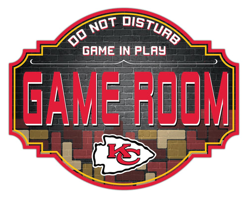 Kansas City Chiefs Game Room Wood Tavern Sign -12