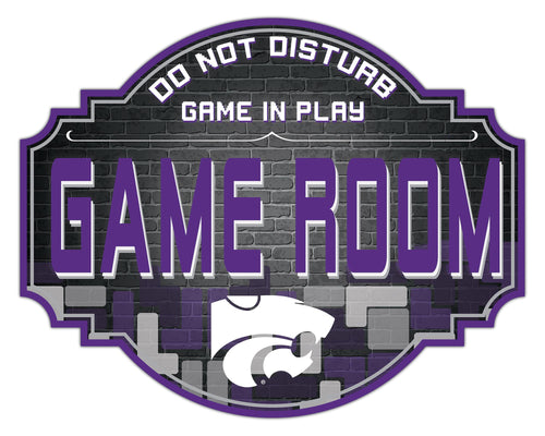 Kansas State Wildcats Game Room Wood Tavern Sign -12