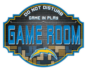 Los Angeles Chargers Game Room Wood Tavern Sign -24"