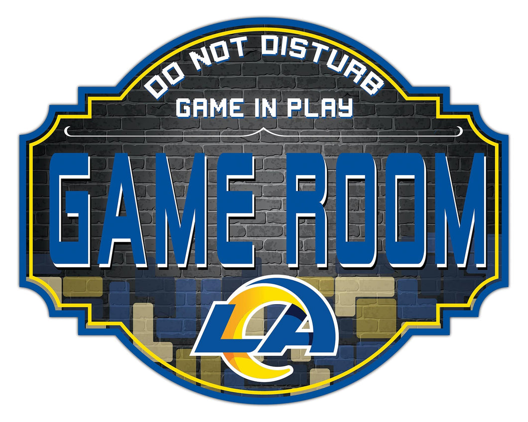 Los Angeles Rams Game Room Wood Tavern Sign -12