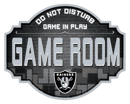 Las Vegas Raiders Game Room Wood Tavern Sign -12