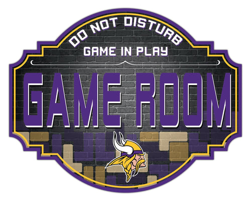 Minnesota Vikings Game Room Wood Tavern Sign -12